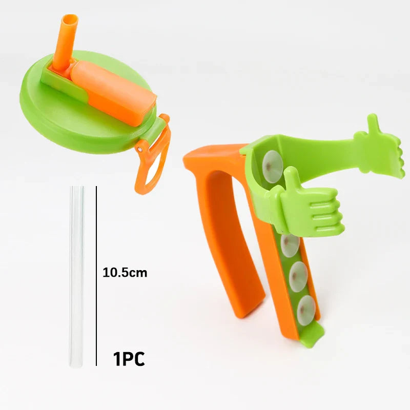 SipGrip™ Leak-Free Can Lid & Holder with Straw